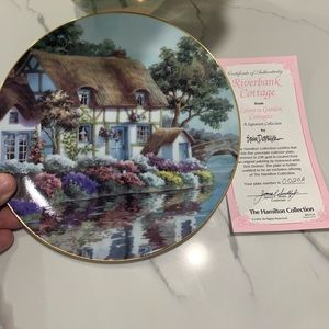 Riverbank Cottage plate by Erin Dertmer